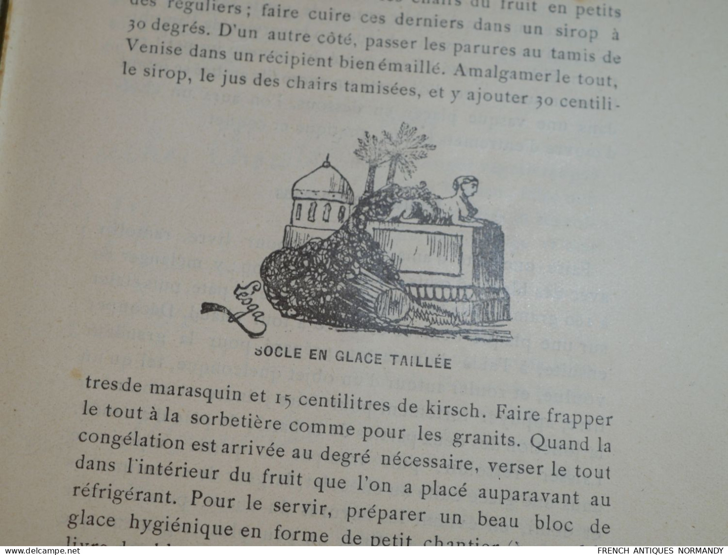 RARE livre Le Mémorial des glaces et entremets de cuisine et pâtisserie LACAM (Pierre) Edité par Paris, chez Lacam, 1922