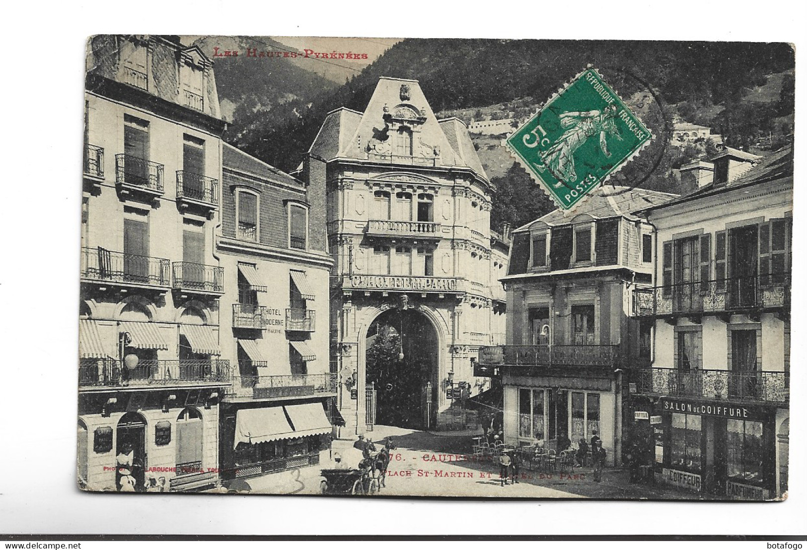 CPA   DPT 65 CAUTERETS, LA PLACE ST MARTIN - Cauterets