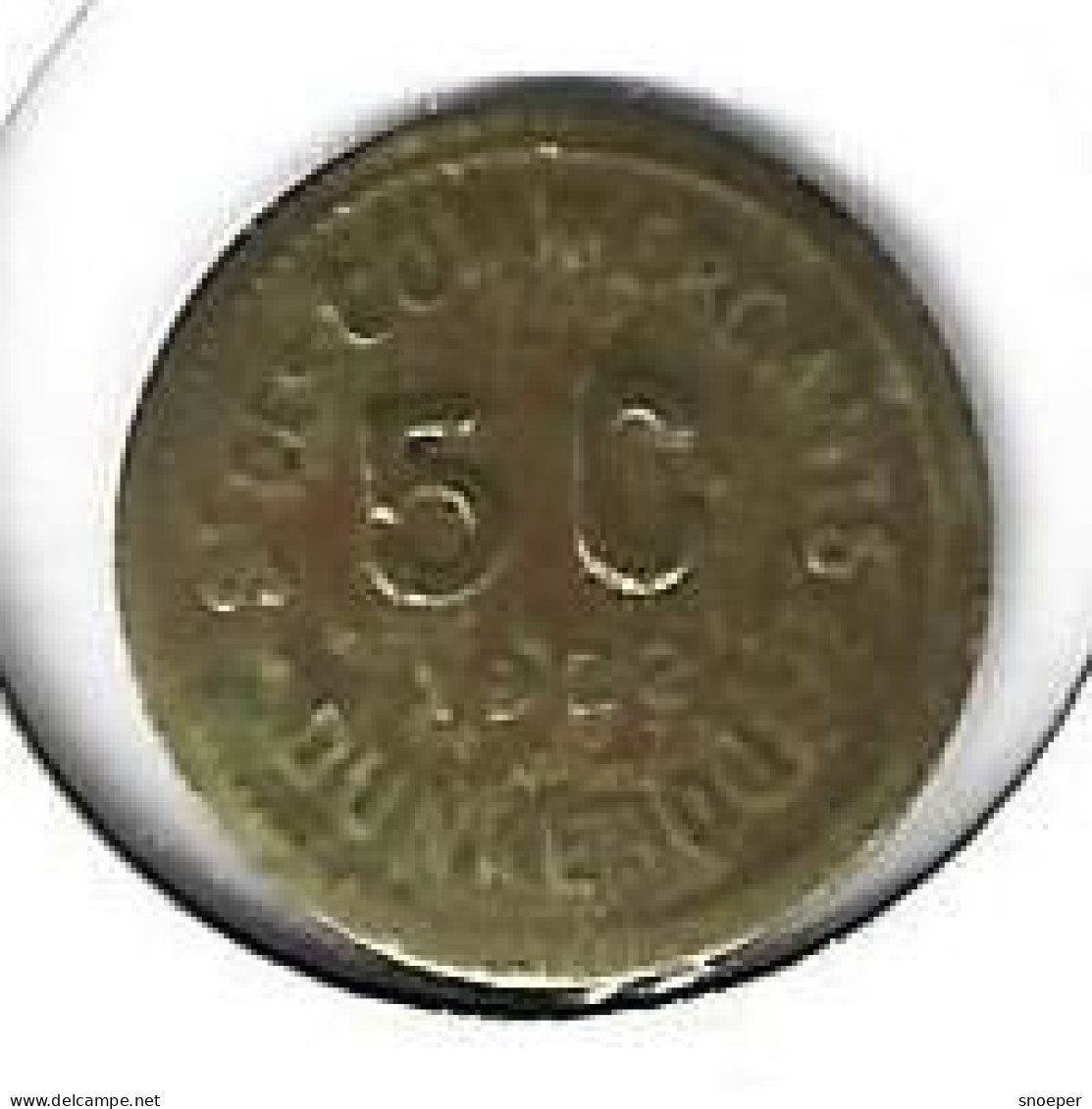 Monnaie De Necessite  Dunkerque  5  Centimes 1922 Cu  (4) - Monetary / Of Necessity