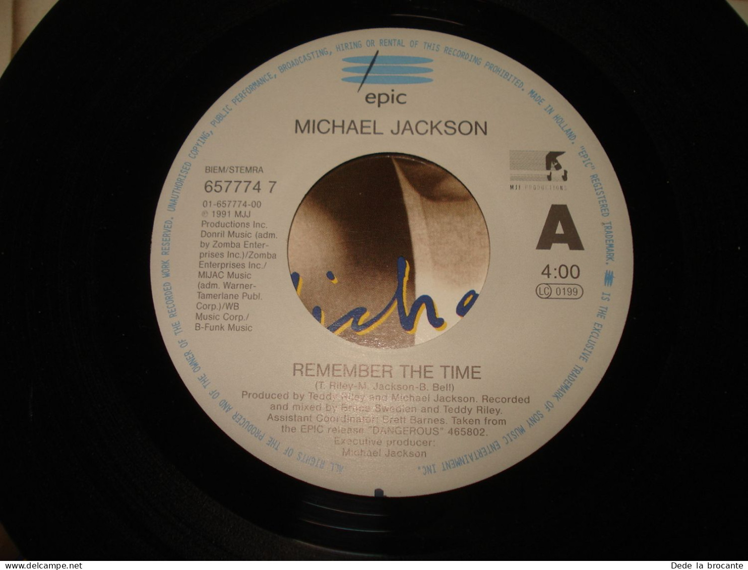 B14 / Michael Jackson - Remember The Time - SP 7" – 657774 7 - Neth 1991  EX/EX - Disco, Pop