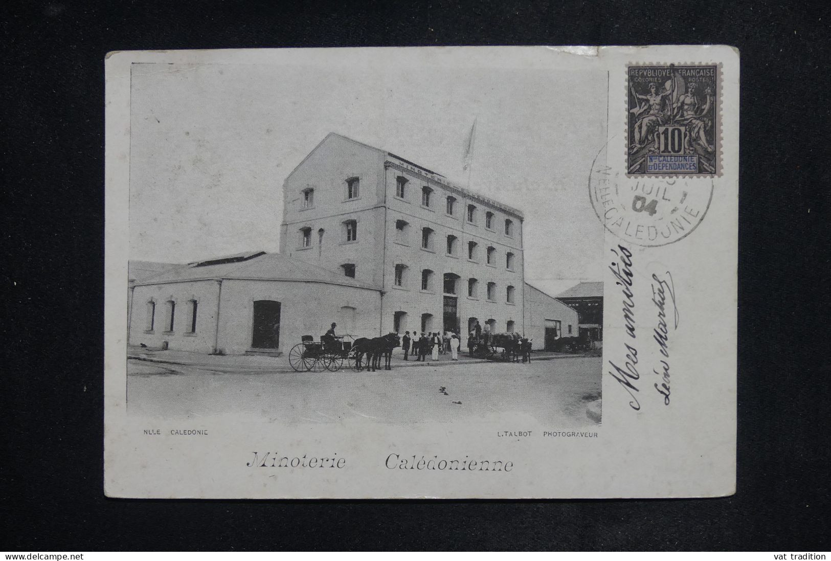 NOUVELLE CALÉDONIE - Affranchissement De Nouméa Sur Carte Postale En 1904 Pour La France  - L 150945 - Cartas & Documentos