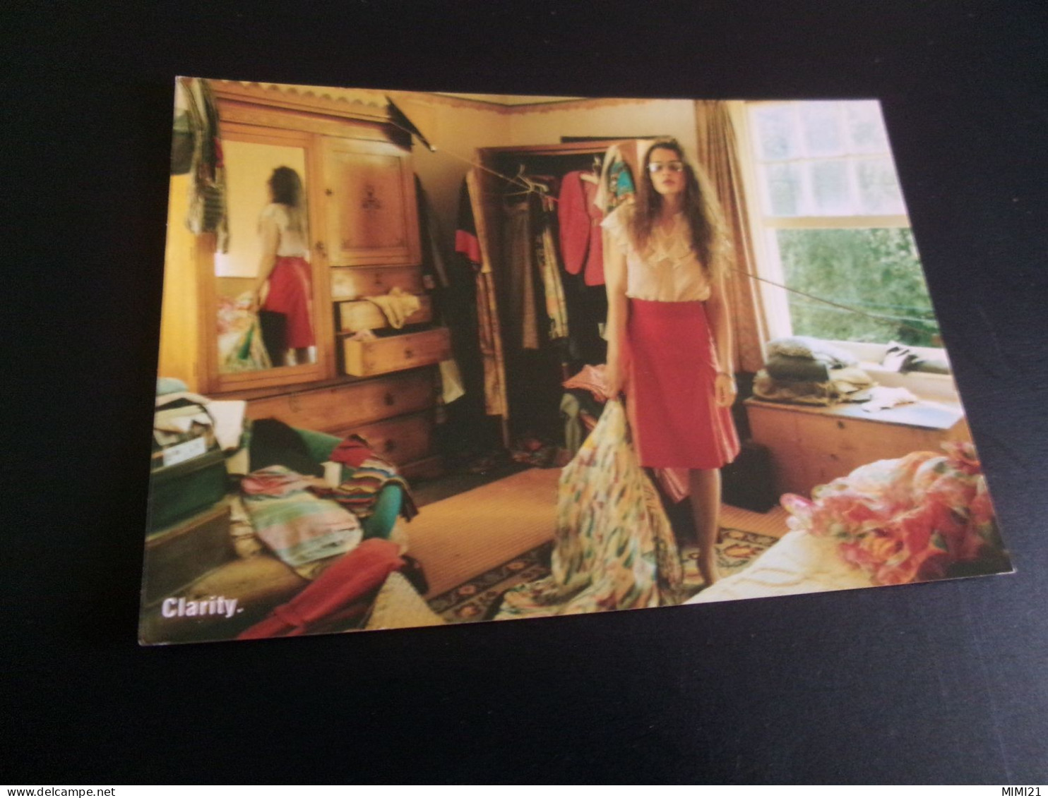 BELLE CARTE PUBLICITE MODE.."FABRIS LANE..CLARITY" ..BELLE FEMME ET VETEMENTS - Advertising