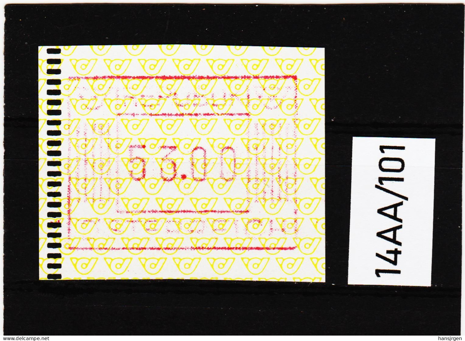 14AA/101  ÖSTERREICH 1983 AUTOMATENMARKEN 1. AUSGABE  53,00 SCHILLING   ** Postfrisch - Machine Labels [ATM]