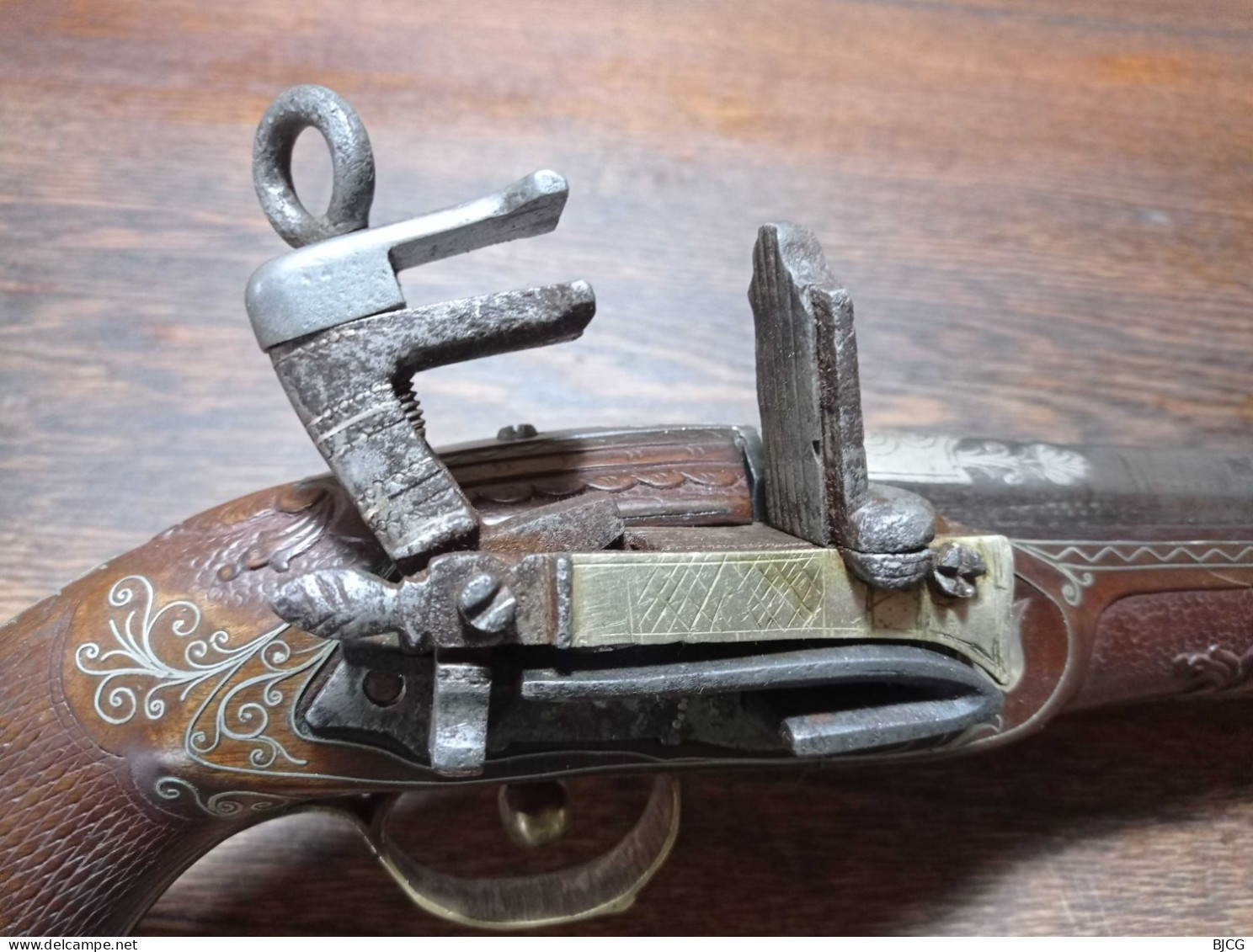 Grand Et Riche Pistolet à Silex - Platine à La Morlaque (miquelet) - Russie Caucase Vers 1830 - TBE - Decotatieve Wapens