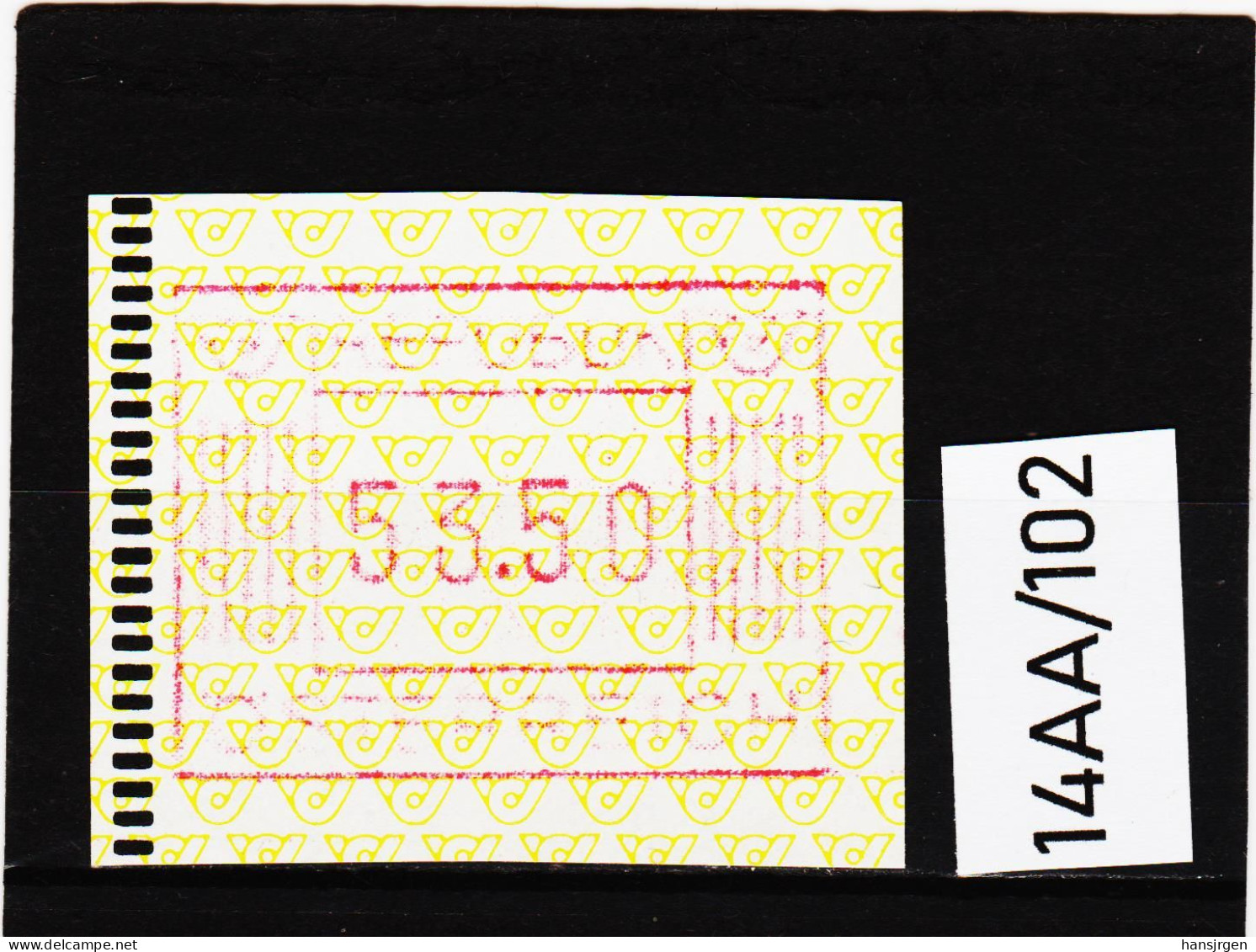 14AA/102  ÖSTERREICH 1983 AUTOMATENMARKEN 1. AUSGABE  53,50 SCHILLING   ** Postfrisch - Automatenmarken [ATM]