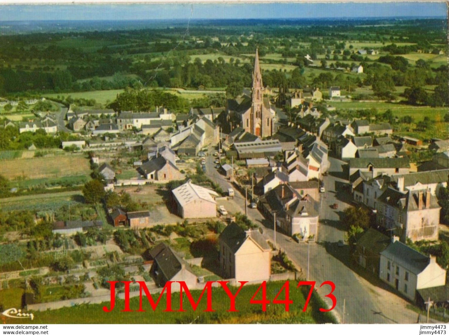 CPM - ST-VINCENT-des-LANDES - Vue Aérienne - Le Centre Du Bourg ( Canton De Guémené-Penfao ) Imp. COMBIER - Sonstige & Ohne Zuordnung