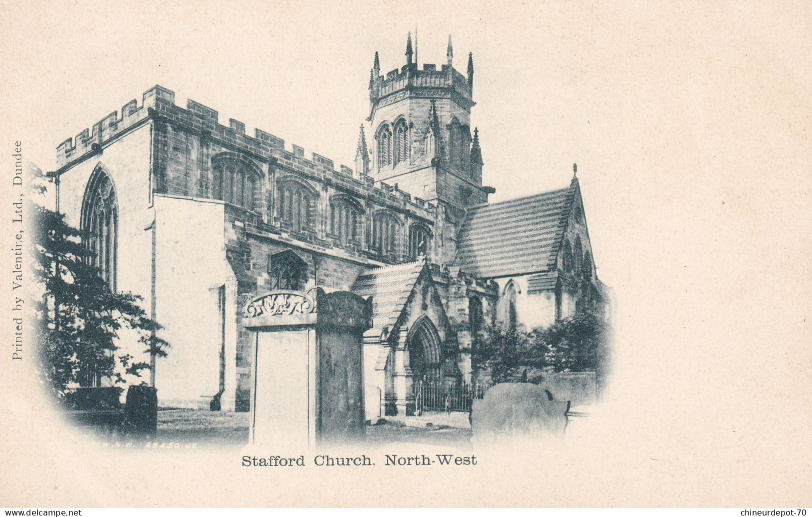 Printed By Valentine Ltd Dundee Stafford Church North-West - Other & Unclassified