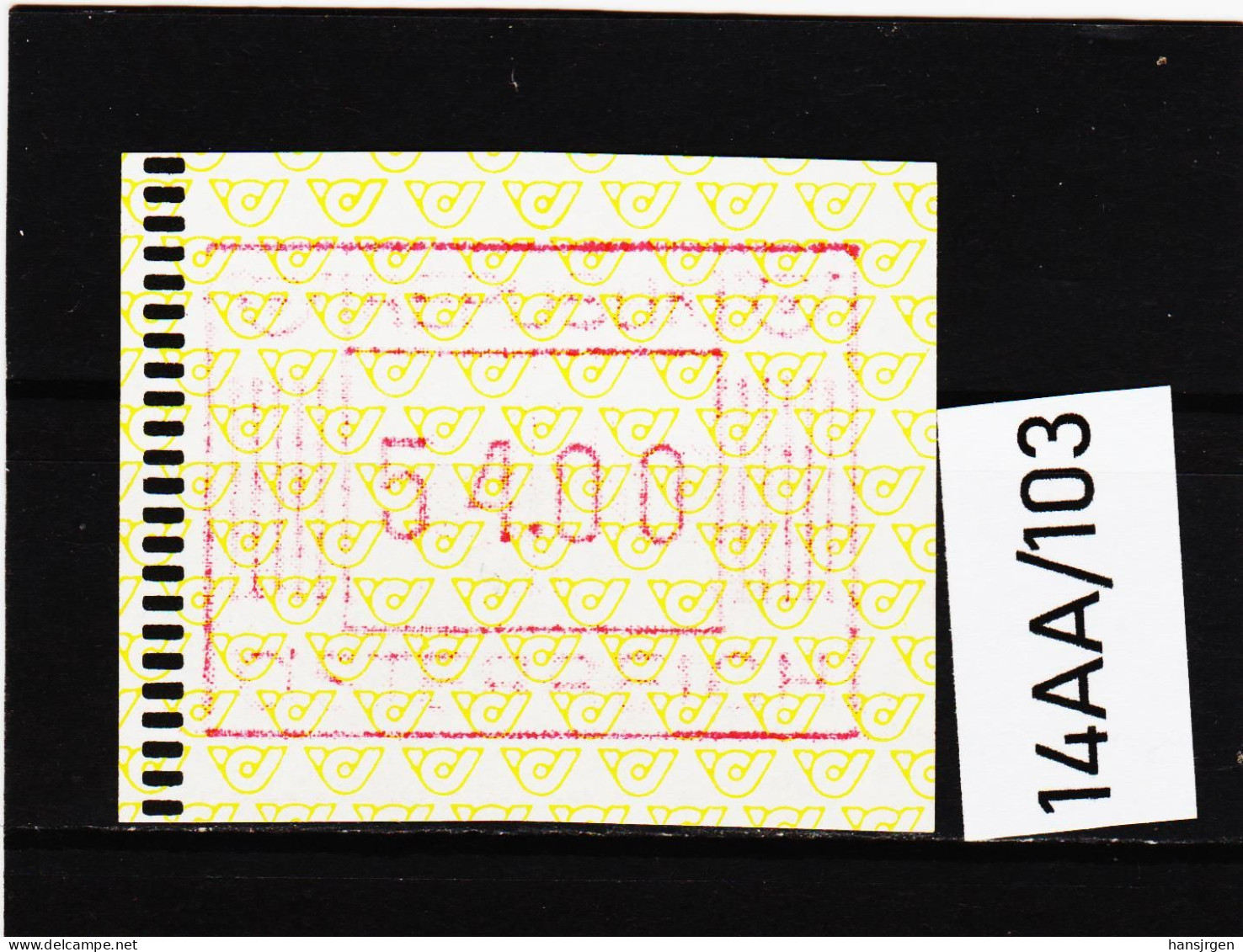 14AA/103  ÖSTERREICH 1983 AUTOMATENMARKEN 1. AUSGABE  54,00 SCHILLING   ** Postfrisch - Neufs