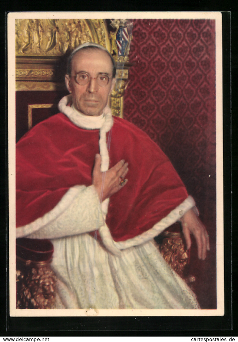 AK Papst Pius XII. Im Portrait  - Popes