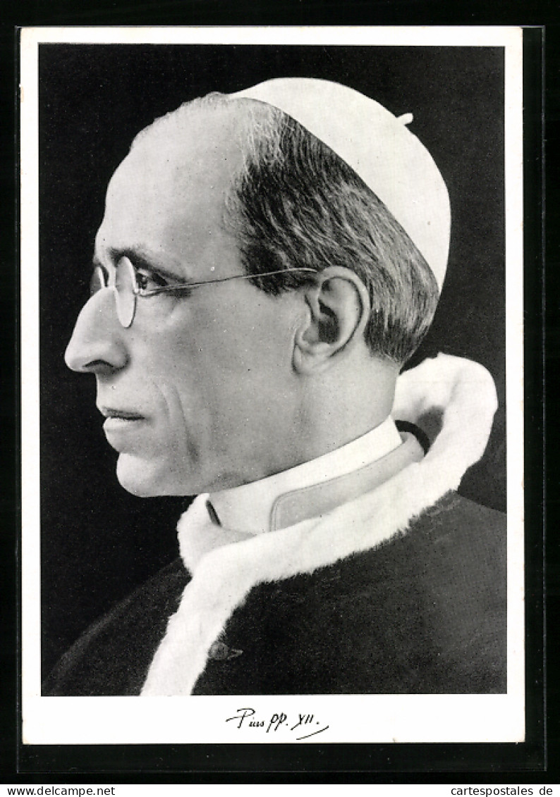 AK Papst Pius XII. Im Profil  - Pausen
