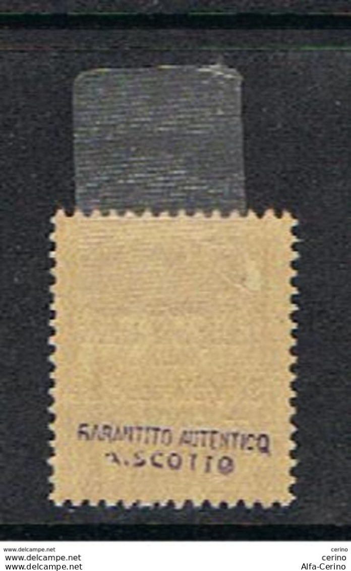 CASTIGLIONE  D' INTELVI:  1945  MONUMENTI  DISTRUTTI  -  50 C. /5 C. BRUNO  CHIARO  L. -  TIMBRETTO  SCOTTO  -  SASS. 1 - Emissioni Locali/autonome