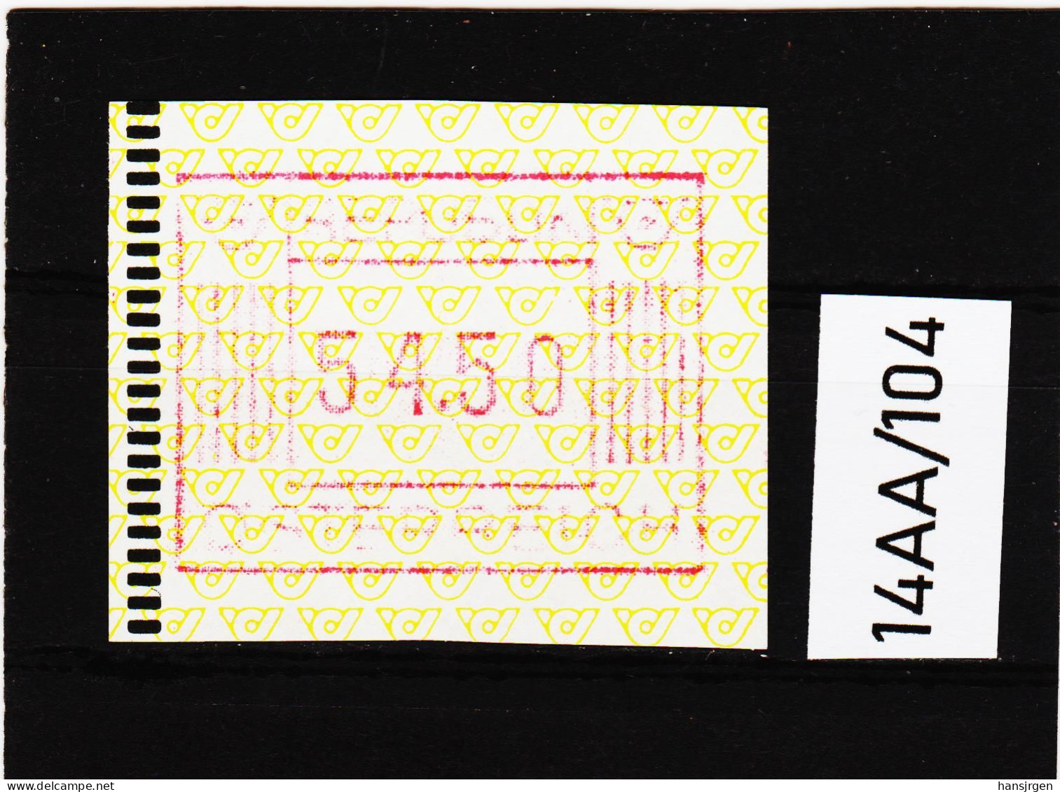 14AA/104  ÖSTERREICH 1983 AUTOMATENMARKEN 1. AUSGABE  54,50 SCHILLING   ** Postfrisch - Machine Labels [ATM]