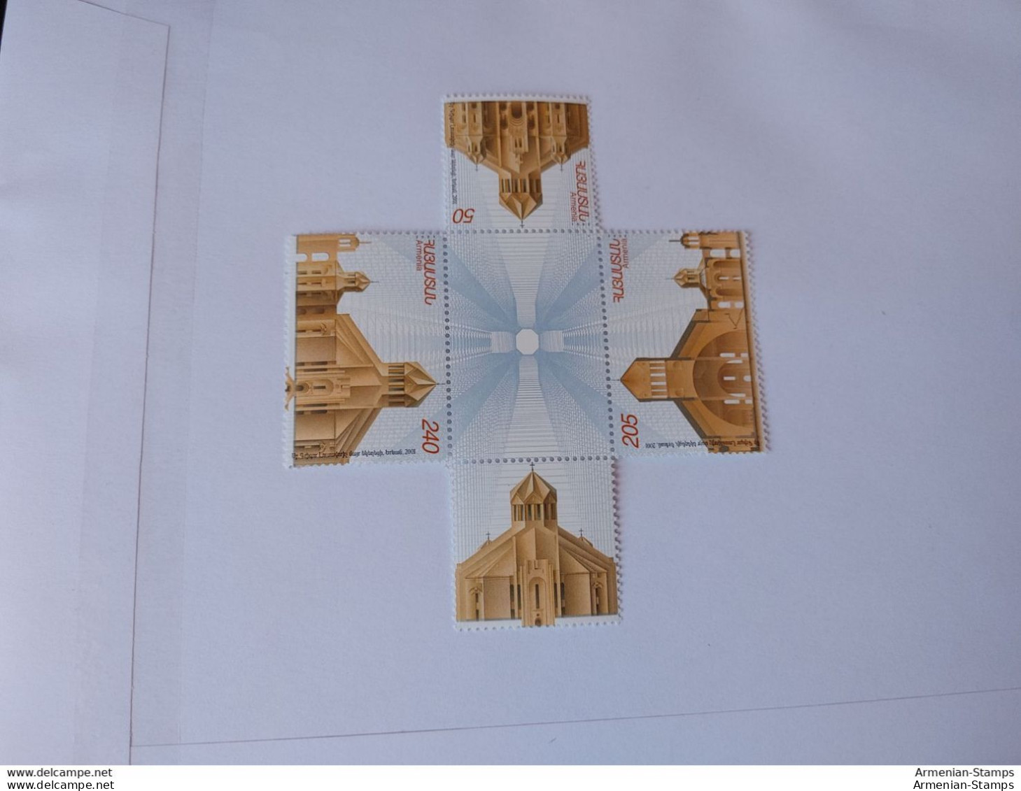 Armenia Armenien Arménie MNH** 2001 Mi 439-41 1700th Christianity In Armenia St. Gregory The Illuminator Cathedral Cross - Armenien