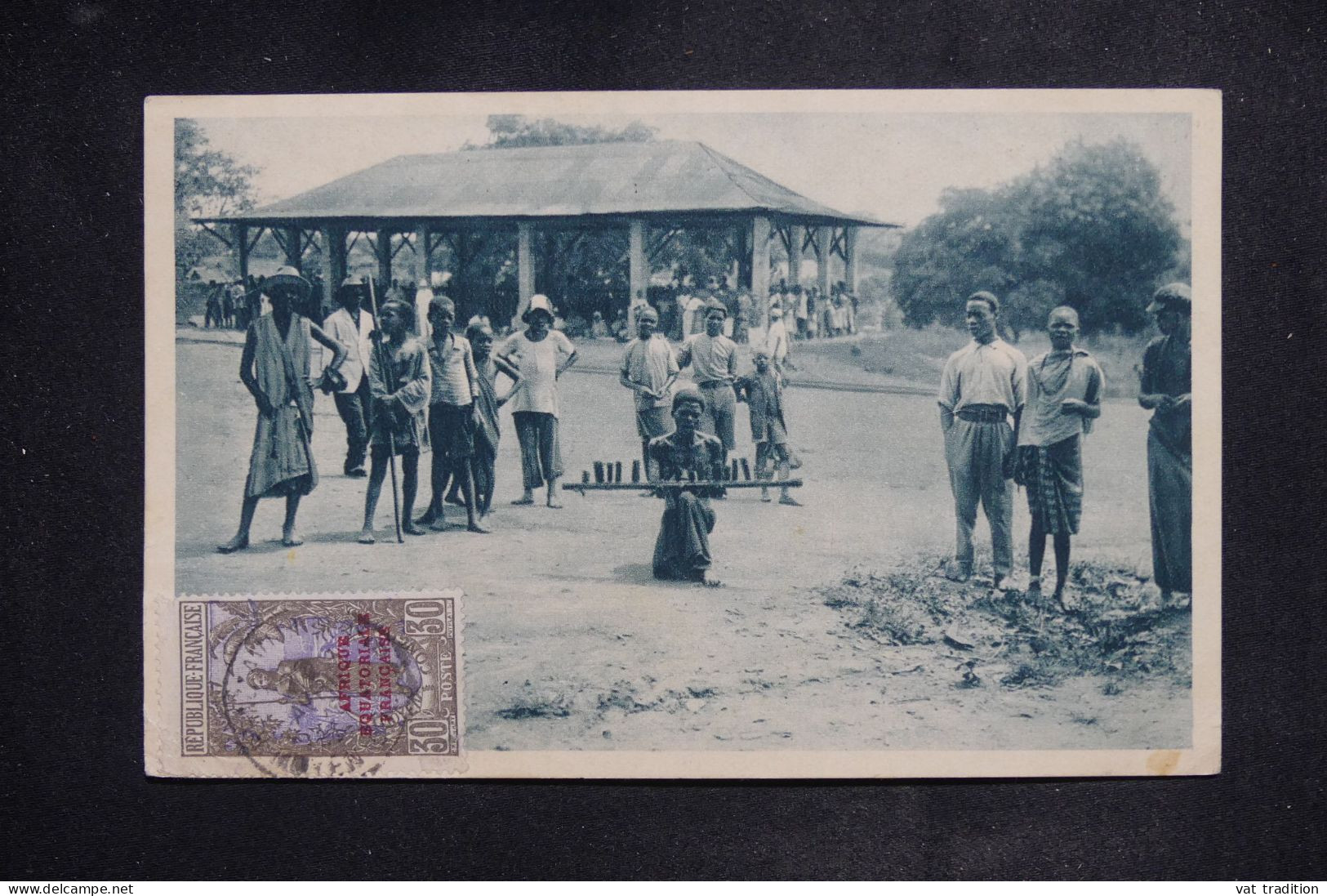 AEF - Affranchissement Surchargé Sur Carte Postale De Brazzaville Pour La France - L 150951 - Lettres & Documents