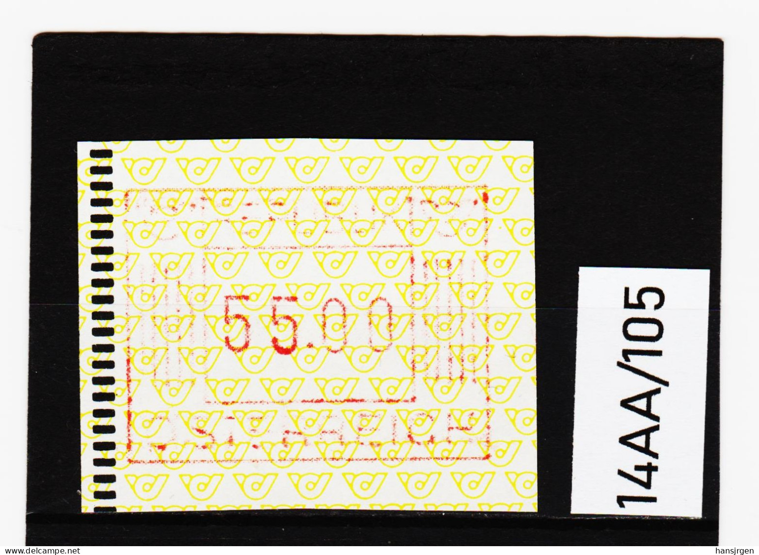 14AA/105  ÖSTERREICH 1983 AUTOMATENMARKEN 1. AUSGABE  55,00 SCHILLING   ** Postfrisch - Machine Labels [ATM]