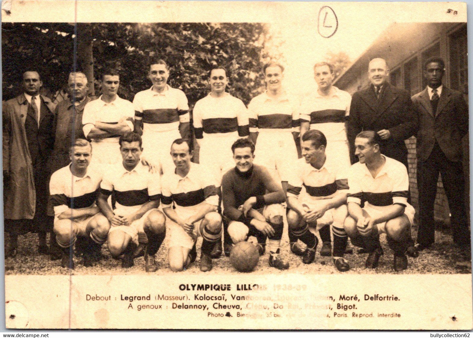 CPA - SELECTION - LILLE -  OLYMPIQUE LILLOIS 1938-39 - Lille