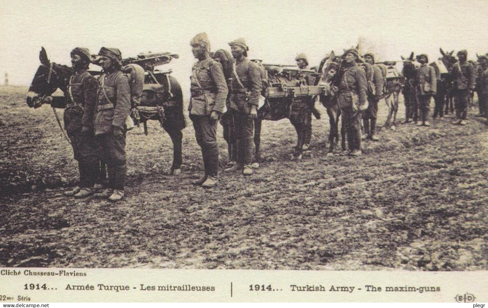 1-MIL 01 24 - ARMEE TURQUE - LES MITRAILLEUSES - War 1914-18