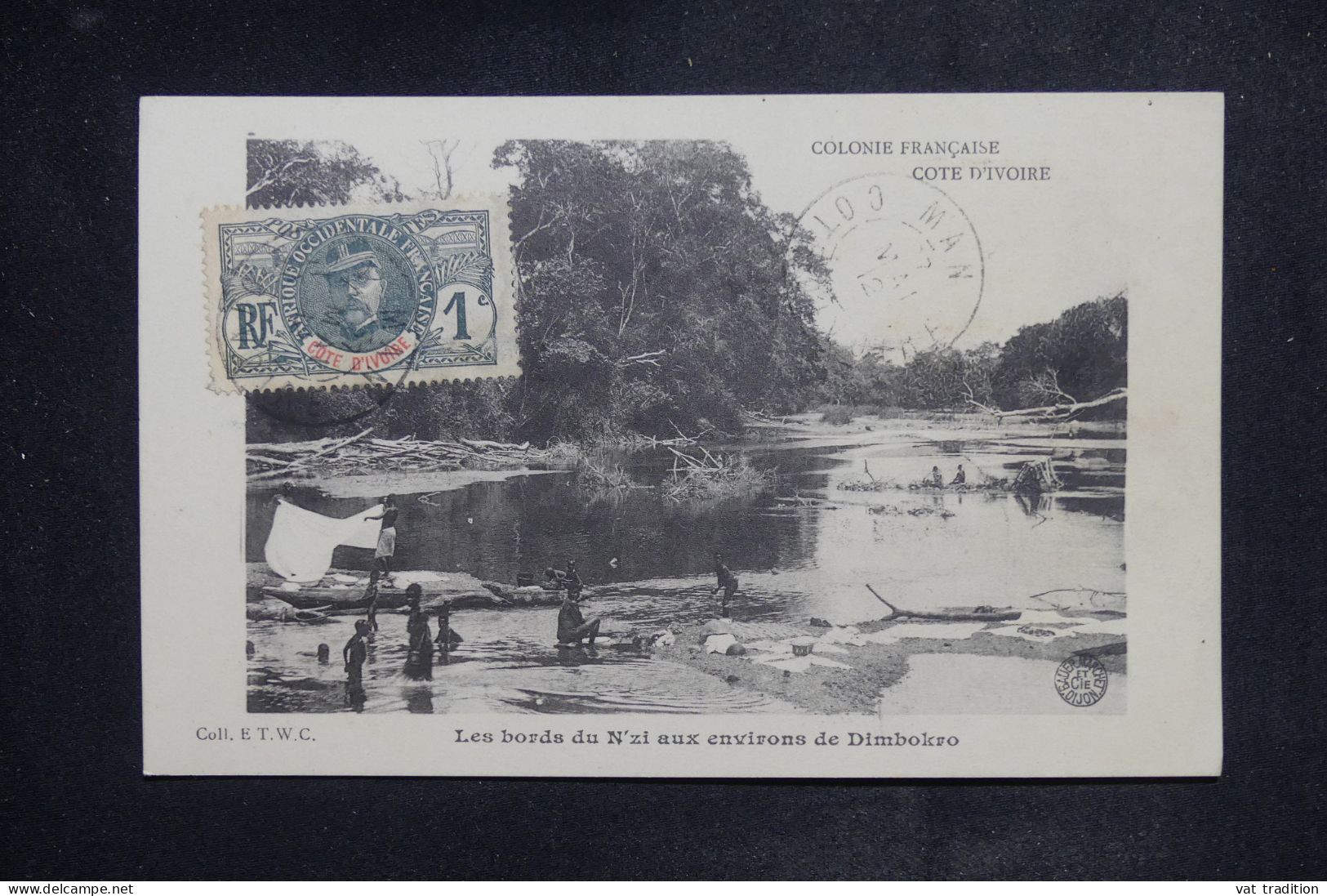 CÔTE D'IVOIRE - Affranchissement De Man Sur Carte Postale Pour La France En 1912 - L 150957 - Brieven En Documenten