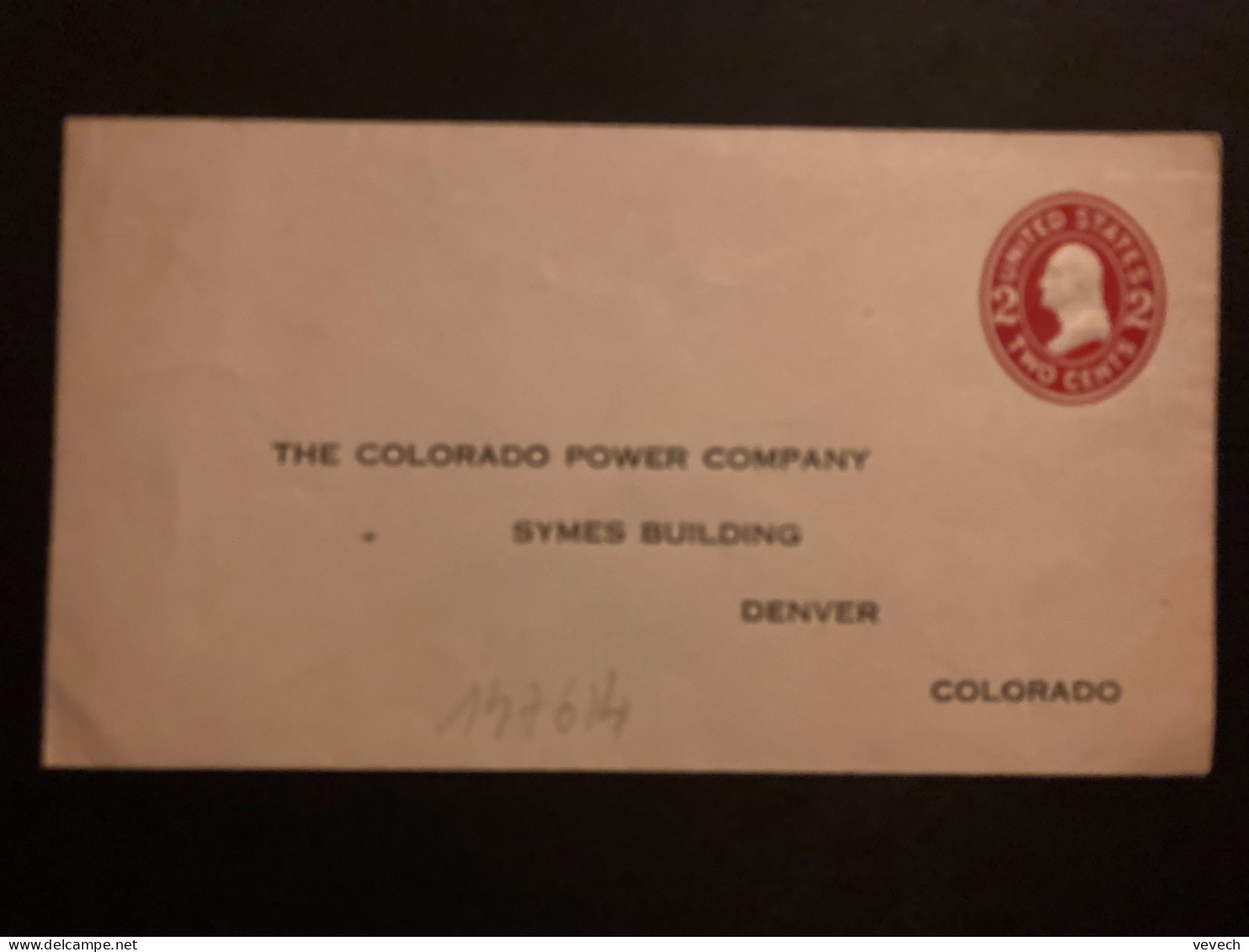 LETTRE EP 2c NEUVE Pour THE COLORADO POWER COMPANY à DENVER COLORADO - 1901-20