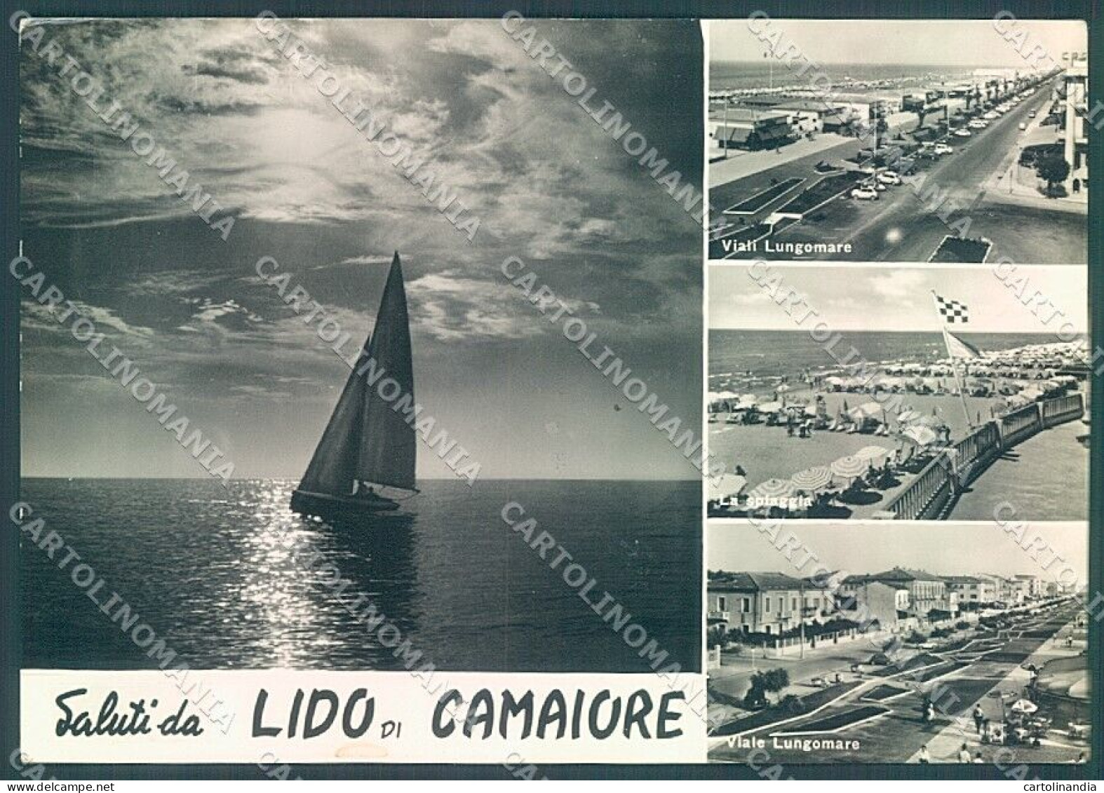 Lucca Lido Di Camaiore Saluti Da Foto FG Cartolina JK3095 - Lucca