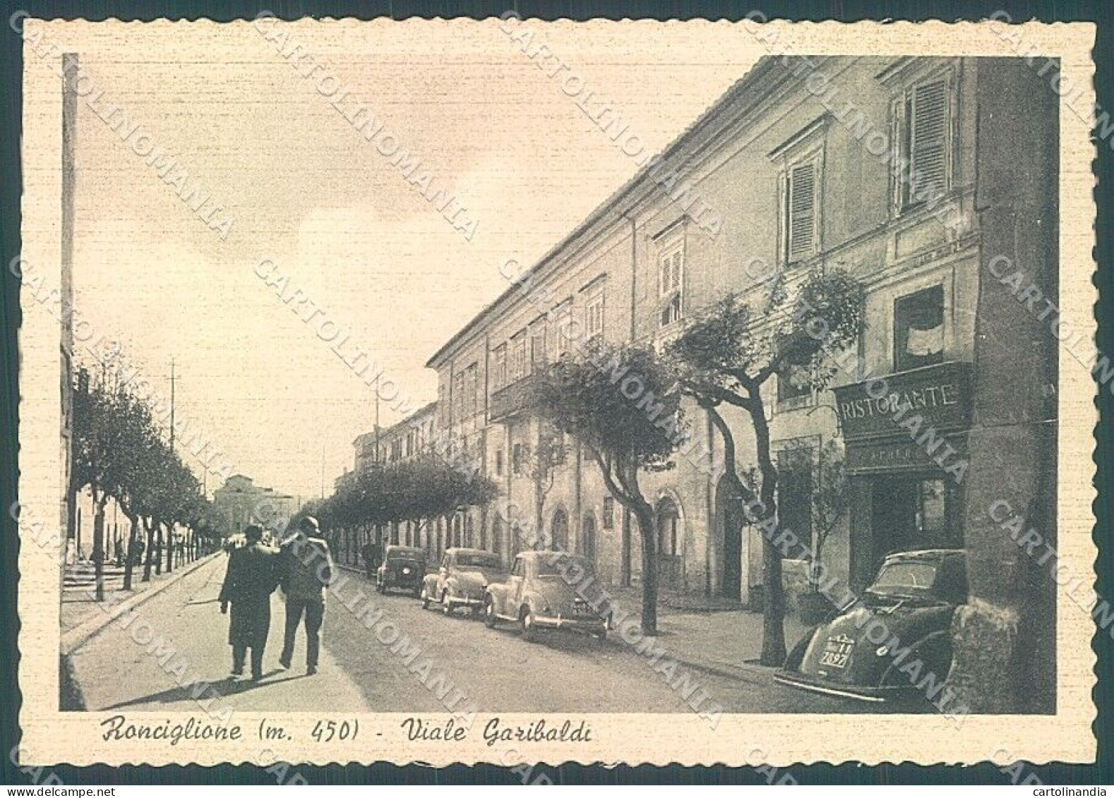 Viterbo Ronciglione Viale Garibaldi FG Cartolina JK4374 - Viterbo