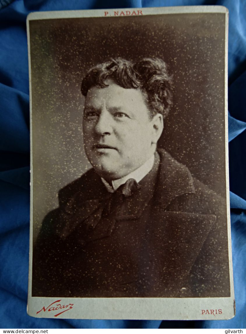 Photo Format Cabinet P. Nadar à Paris - Auguste Joliet (1839-1915) Acteur, Comédie Française, Circa 1895-1900 L675 - Oud (voor 1900)