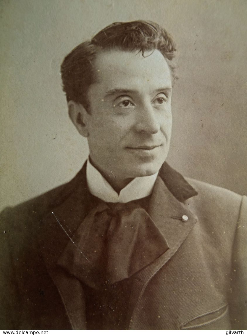 Photo Format Cabinet P. Nadar à Paris - Jules Truffier (1856-1943) Acteur, Comédie Française, Circa 1895 L675 - Oud (voor 1900)