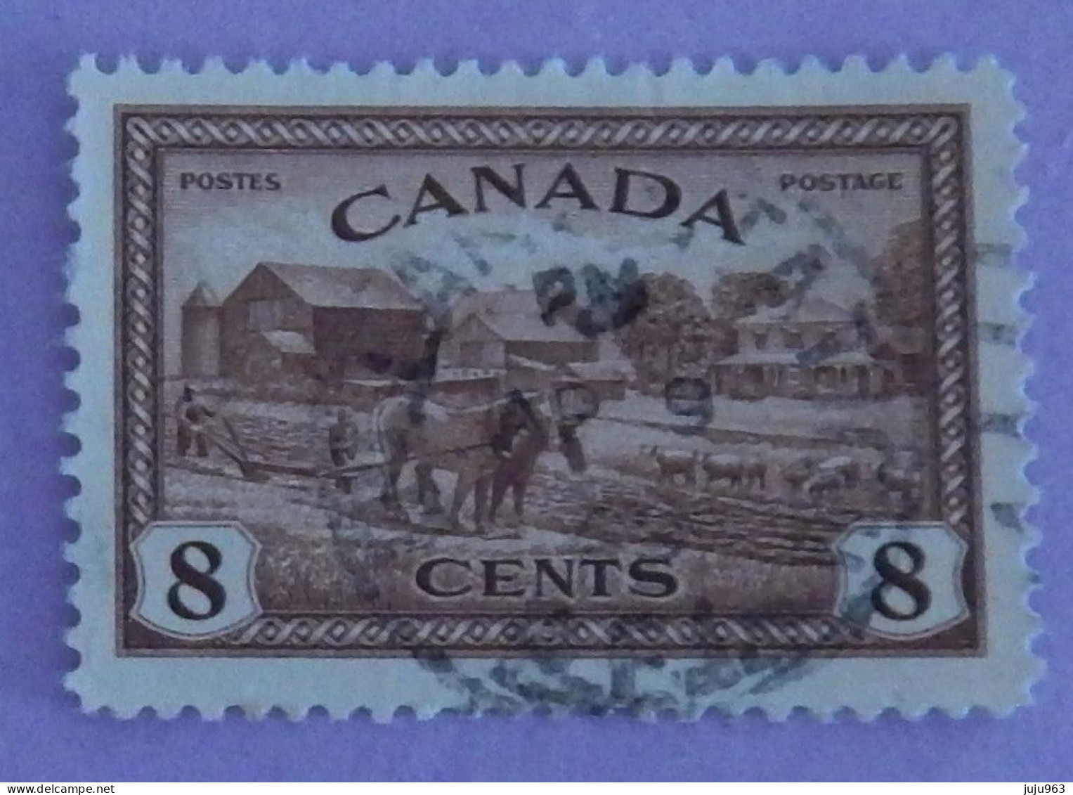 CANADA YT 219 OBLITÉRÉ "COMMEMORATION DU RETOUR A L ECONOMIE DE PAIX" ANNÉE 1946 - Used Stamps