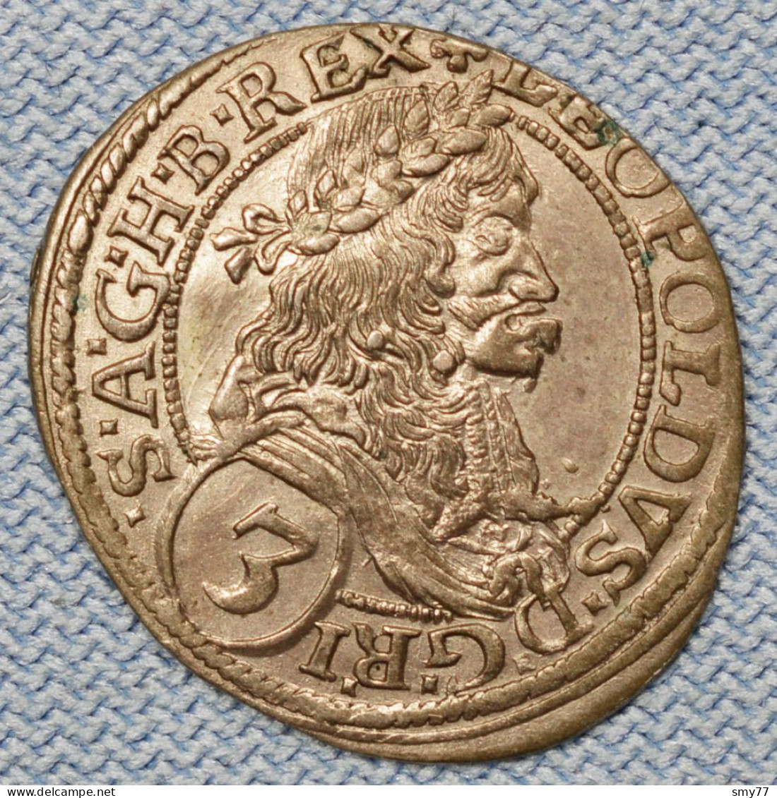 Österreich / Austria • 3 Kreuzer 1673 • Leopold I • Rare - Keydate •  Vzgl-stgl / AUNC / SUP • Autriche • [24-481] - Oesterreich