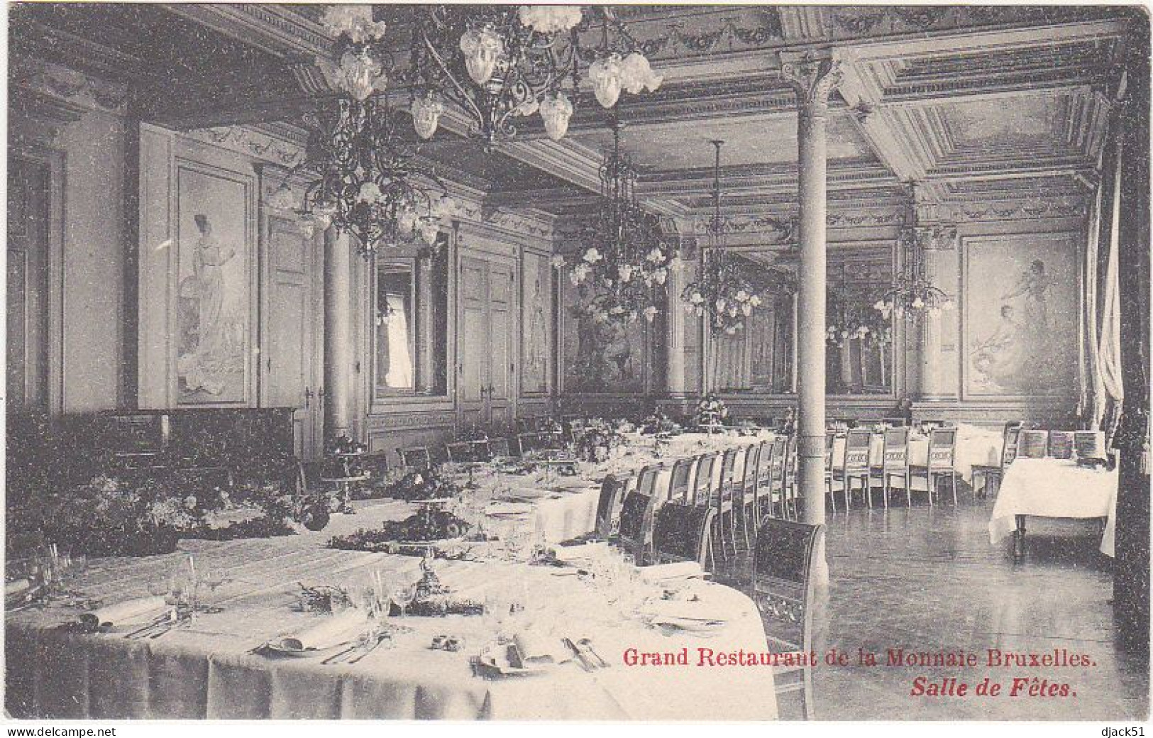 Belgique / Grand Restaurant De La Monnaie - Bruxelles - Salle Des Fêtes - Cafés, Hoteles, Restaurantes