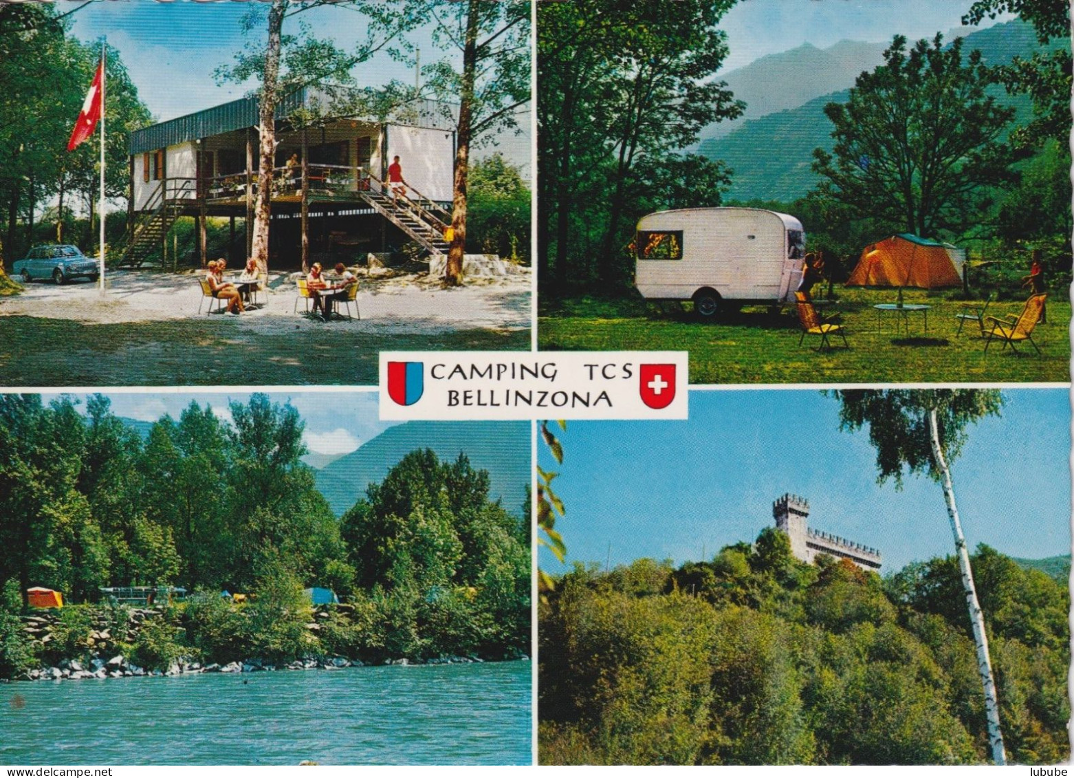 Bellinzona - Camping TCS  (4 Bilder)        Ca. 1970 - Bellinzone