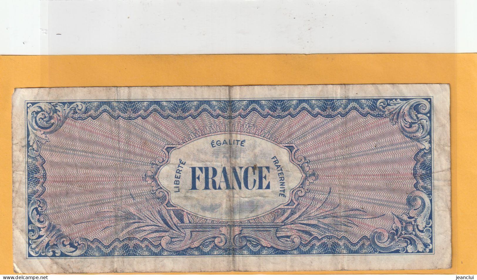 IMPRESSION AMERICAINE 1ere EMISSION - REVERS " FRANCE " . 50 FRANCS . SERIE N° 2  -  N° 34145191  .  2 SCANNES - Sonstige & Ohne Zuordnung