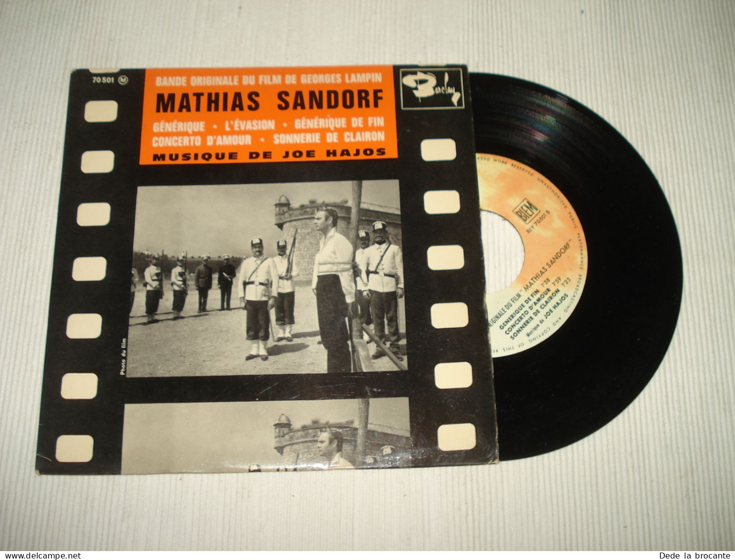 B14 / Joe Hajos – Mathias Sandorf - EP - 7" + Languette  70 501 - Fr 1963  EX/EX - Musique De Films