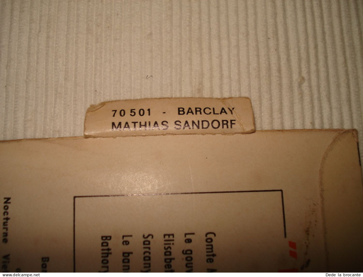 B14 / Joe Hajos – Mathias Sandorf - EP - 7" + Languette  70 501 - Fr 1963  EX/EX - Soundtracks, Film Music