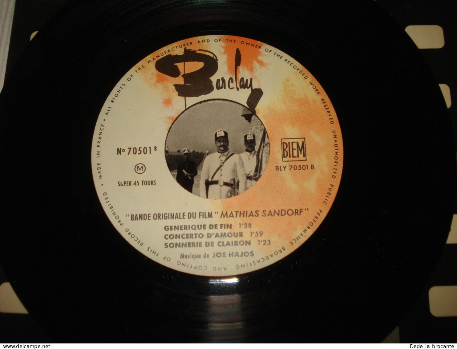 B14 / Joe Hajos – Mathias Sandorf - EP - 7" + Languette  70 501 - Fr 1963  EX/EX - Filmmusik