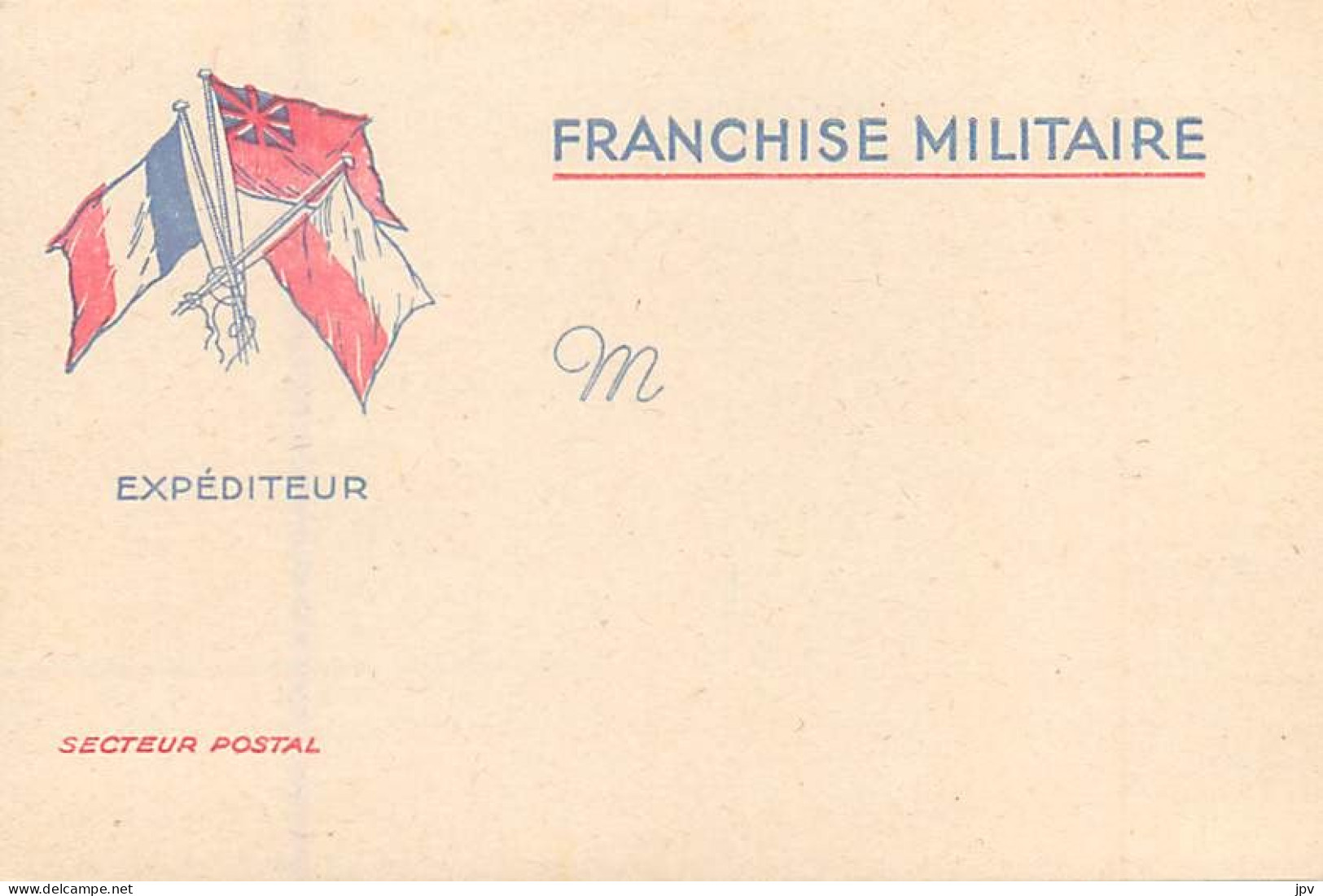CARTE FRANCHISE MILITAIRE. - Militaria