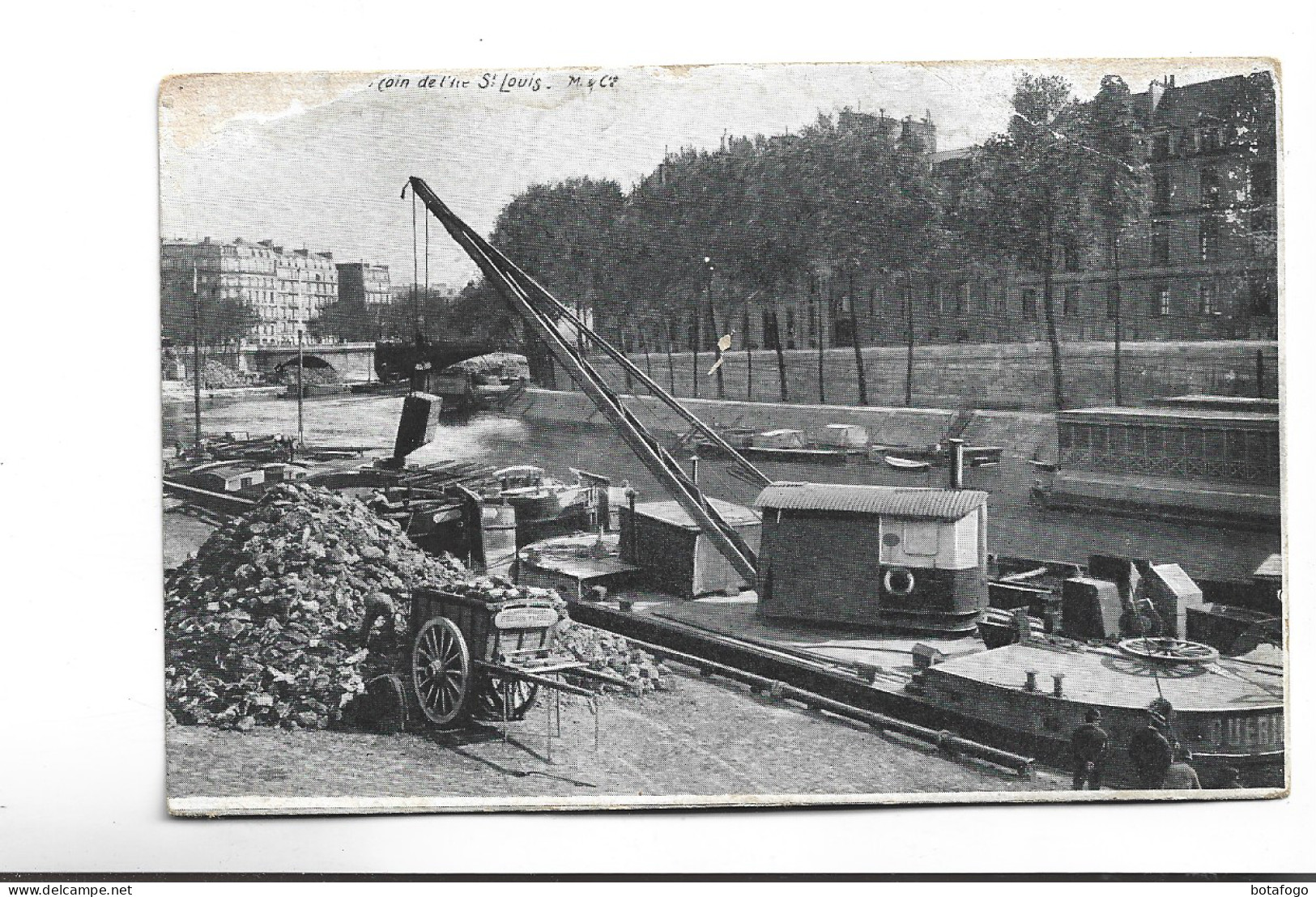 CPA   DPT 75 COIN DE L ILE ST LOUIS, PARIS, - La Seine Et Ses Bords