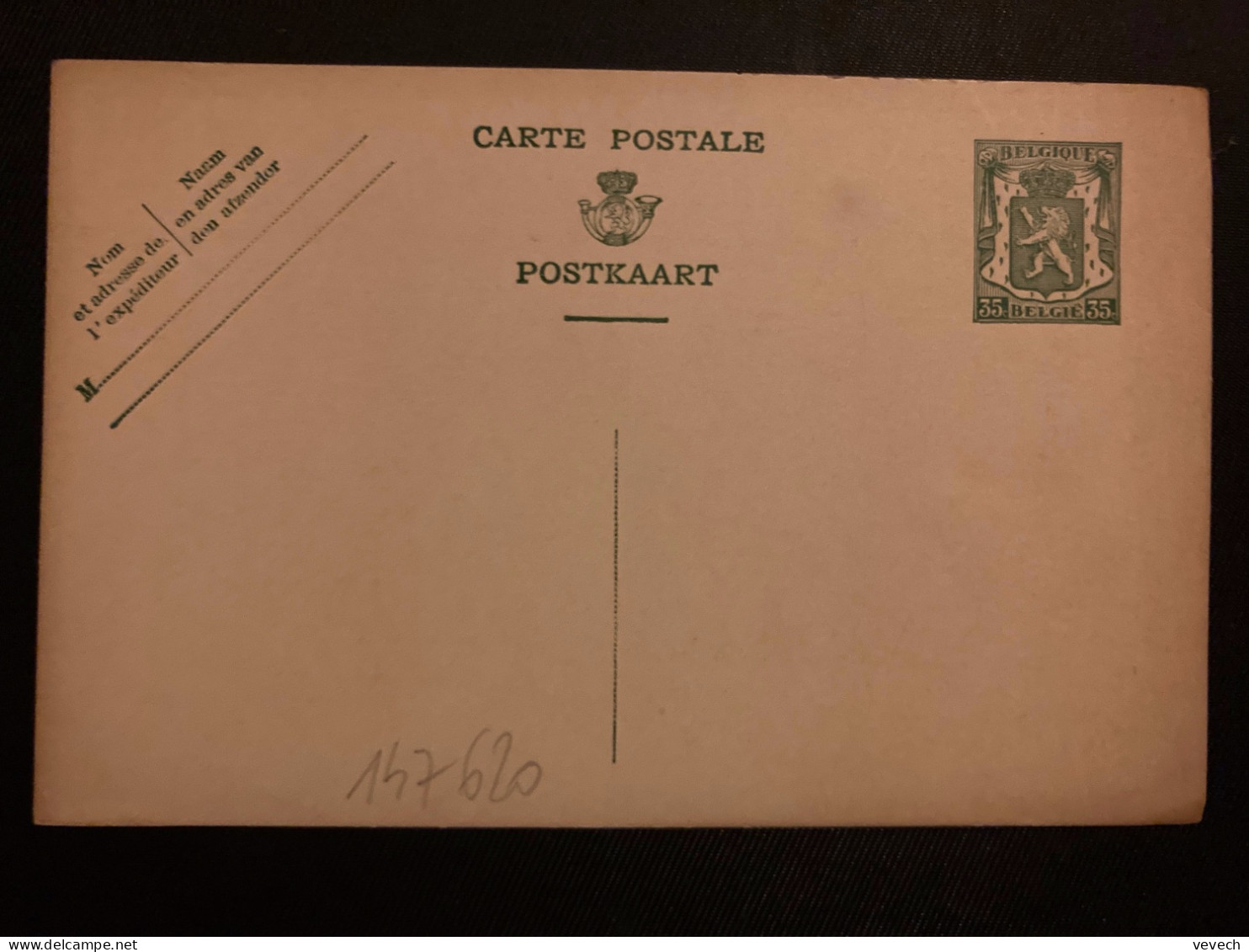 CP EP LION 35c NEUVE - Briefkaarten 1934-1951