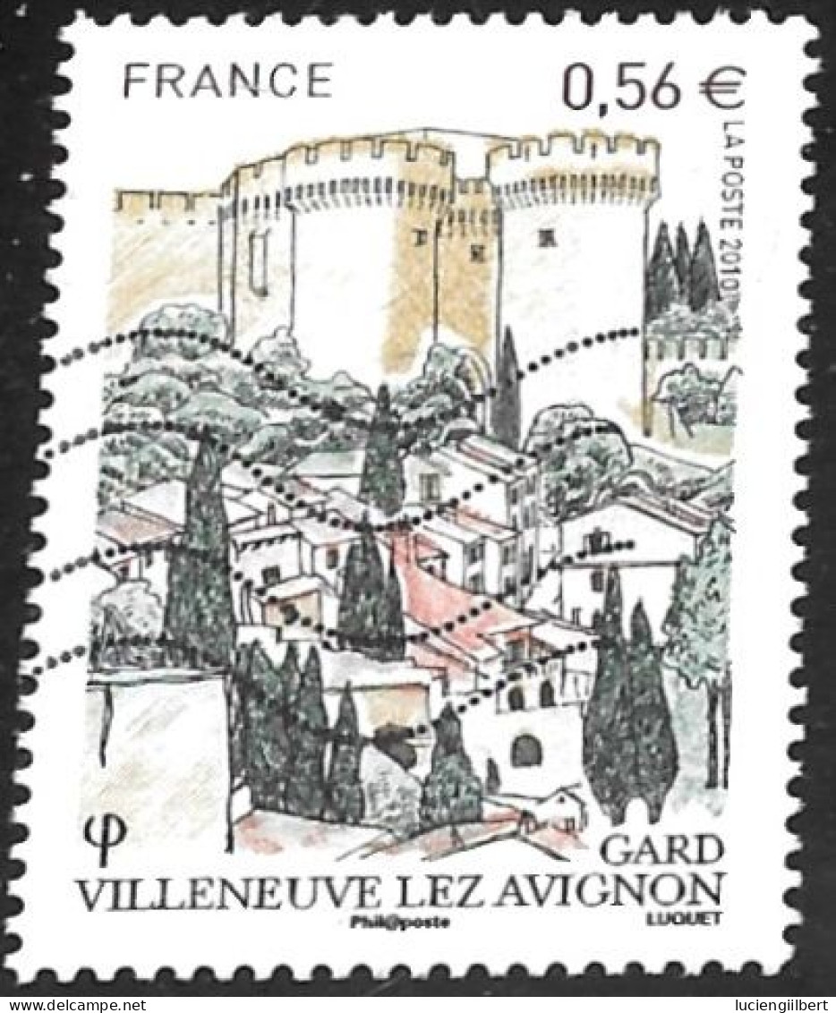 TIMBRE N° 4442  -   VILLENEUVE LES AVIGNONS GARD  -  OBLITERE  -  2010 - Gebruikt