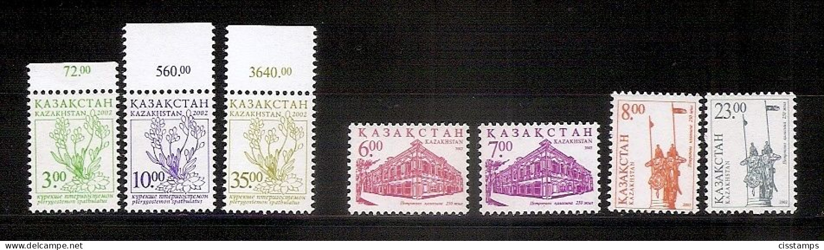 KAZAKHSTAN 2002●Definitives●Mi 385-88, 374-75, 378 MNH - Kazajstán