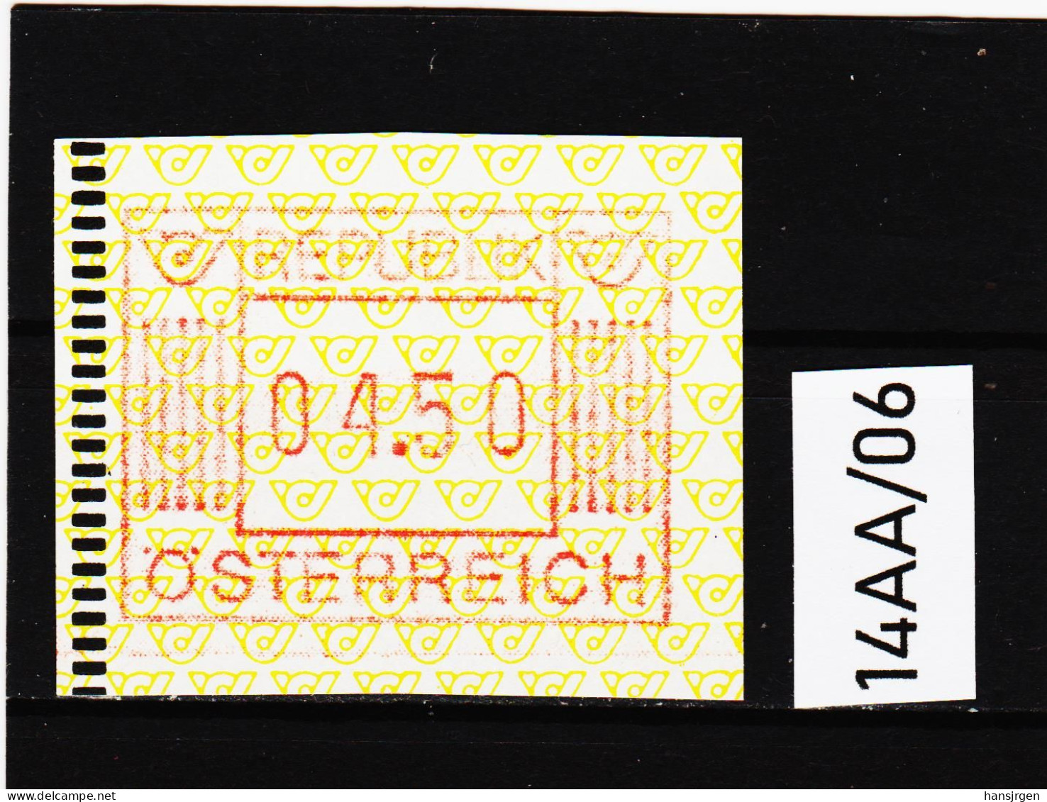 14AA/06 ÖSTERREICH 1983 AUTOMATENMARKEN 1. AUSGABE  4,50 Schilling   ** Postfrisch - Timbres De Distributeurs [ATM]