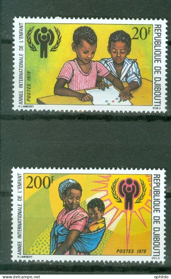 Djibouti   Michel  241/242  Ou  Yvert  495/496  * *  TB   - Dschibuti (1977-...)