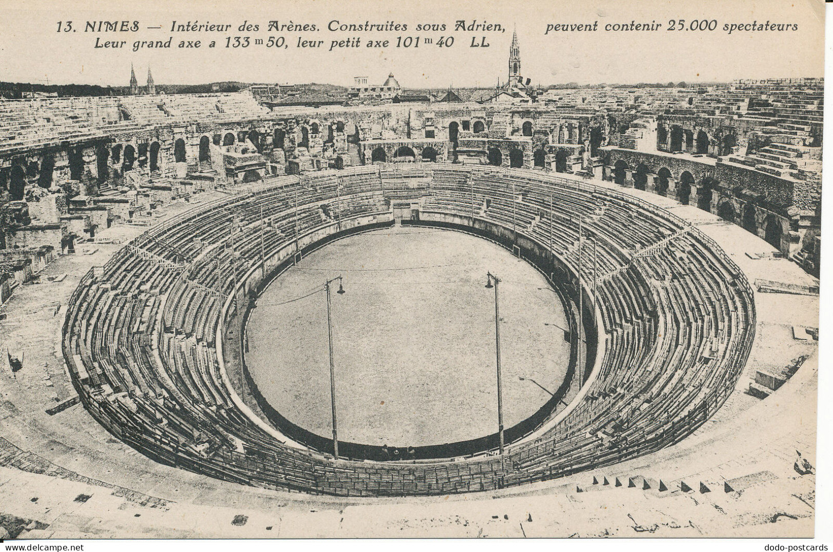 PC47034 Nimes. Interieur Des Arenes Construites Sous Adrien. Levy Et Neurdein Re - Monde