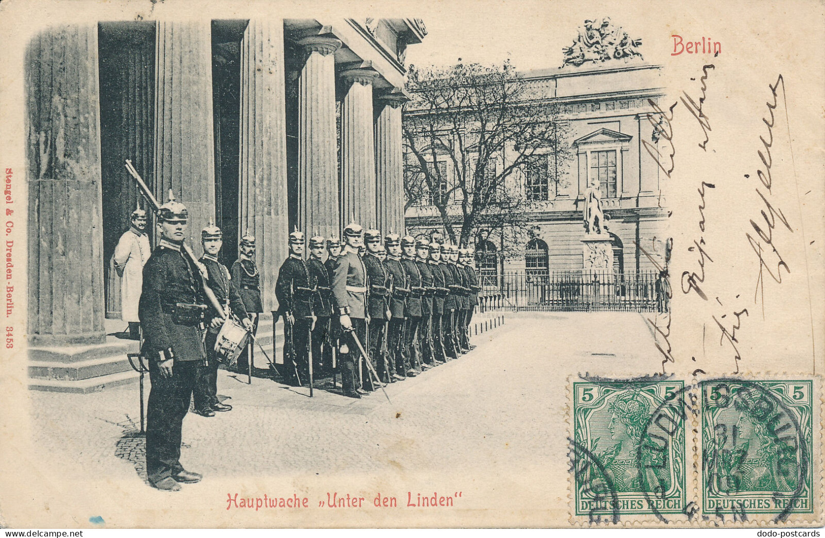 PC46644 Berlin. Hauptwache Unter Den Linden. Stengel. No 3453. B. Hopkins - Monde