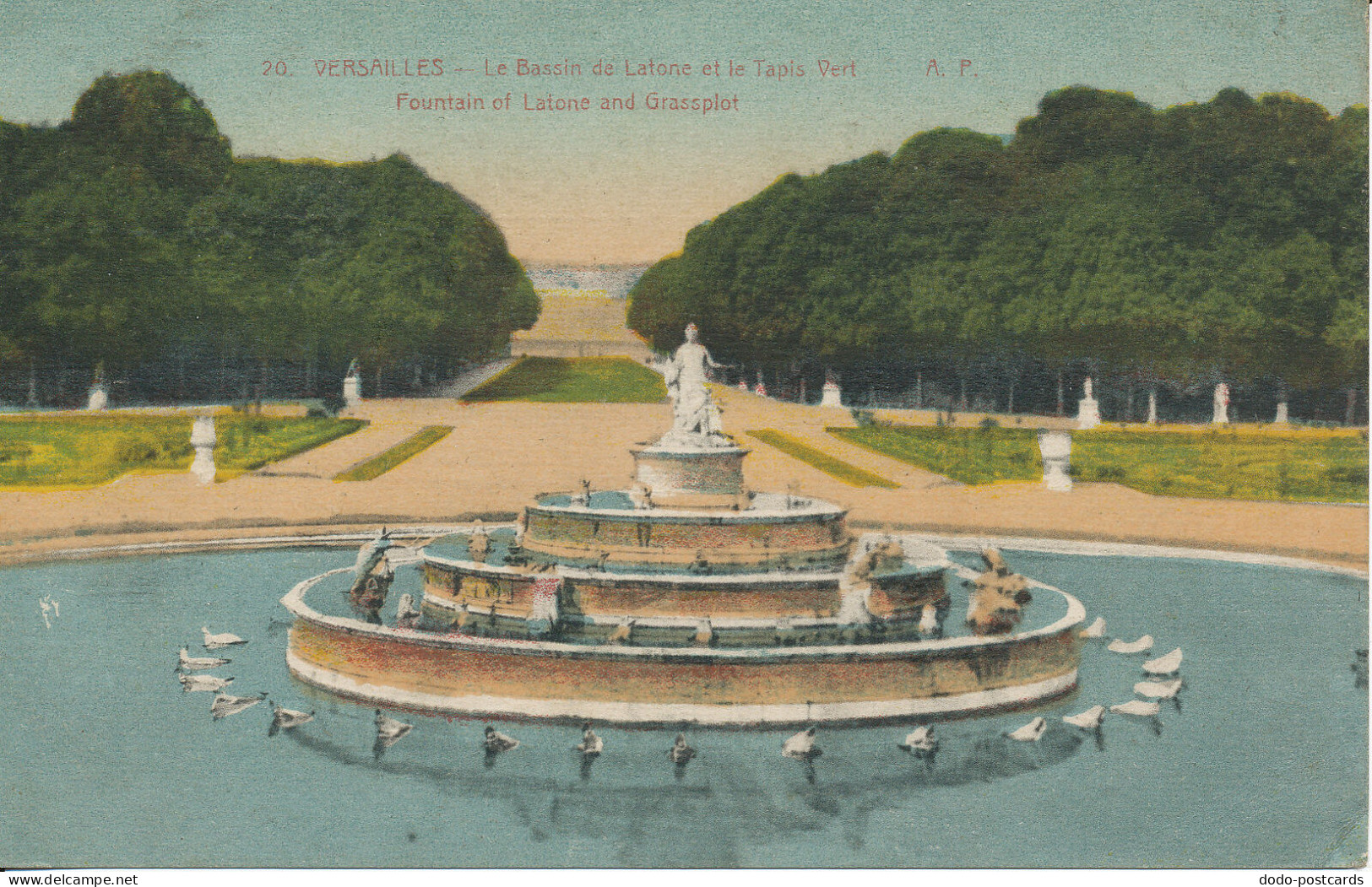 PC47332 Versailles. Fountain Of Latone And Grassplot. A. Papeghin - Monde