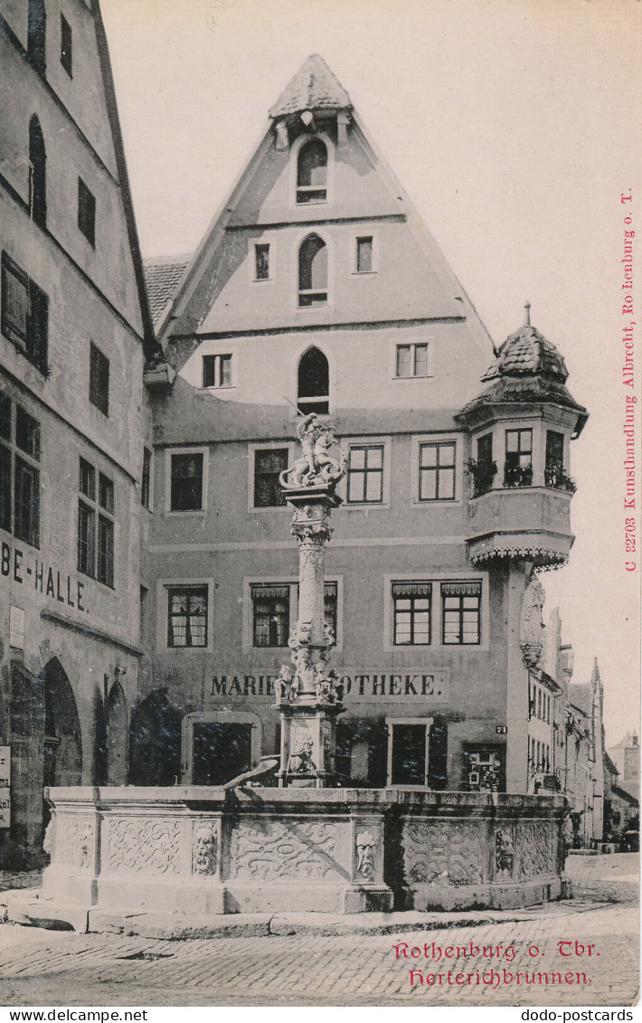 PC46819 Rothenburg O. Tbr. Herterichbrunnen. Albrecht. B. Hopkins - Mundo