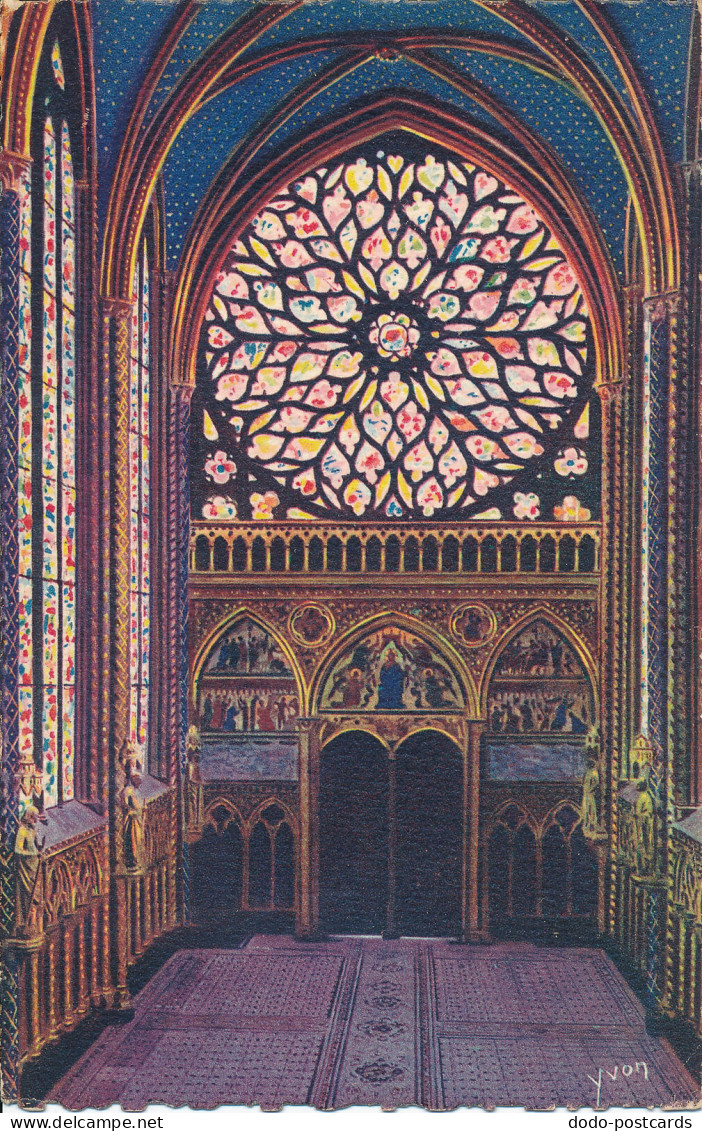 PC46434 Paris. En Flanant. Sainte Chapelle. La Grande Rose. Yvon. B. Hopkins - Monde