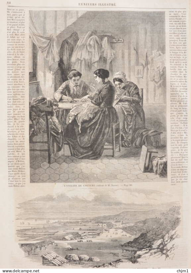 Travaux De Fortifications Sur Les Côtes De L'Illyrie, Au Nord De Trieste - Page Originale 1861 - Documents Historiques