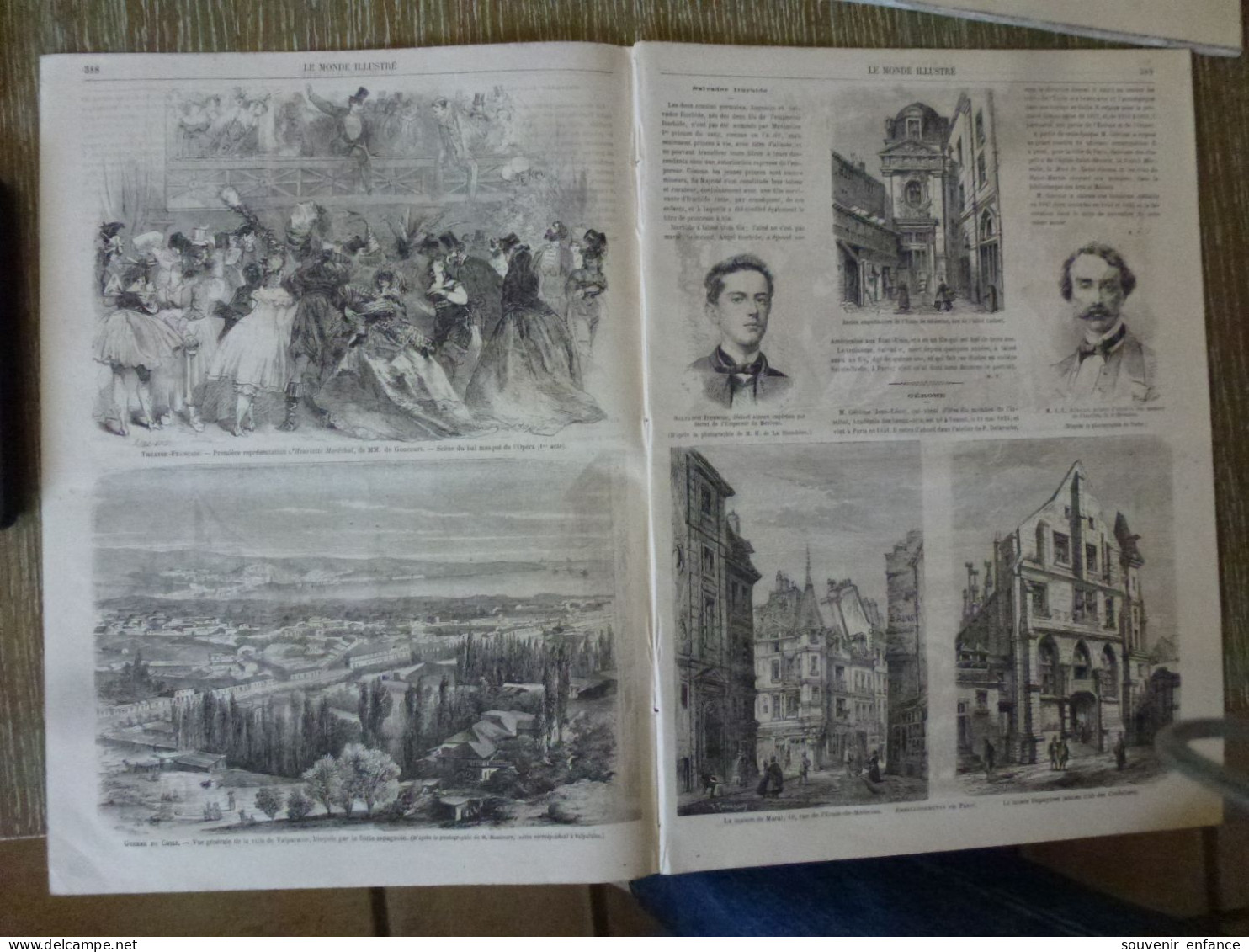 Le Monde Illustré Décembre 1865 Duc De Brabant Guerre Du Chili Valparaiso D'Espagne Taille Des Diamants - Revistas - Antes 1900