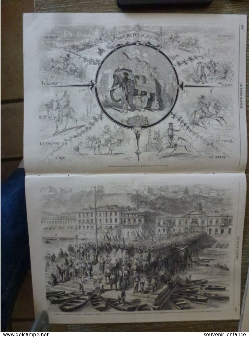Le Monde Illustré Décembre 1865 Duc De Brabant Guerre Du Chili Valparaiso D'Espagne Taille Des Diamants - Revistas - Antes 1900
